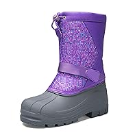 K KomForme Snow Boots for Boys & Girls Warm Waterproof Slip Resistant Winter Shoes (Toddler/Little Kid/Big Kid)