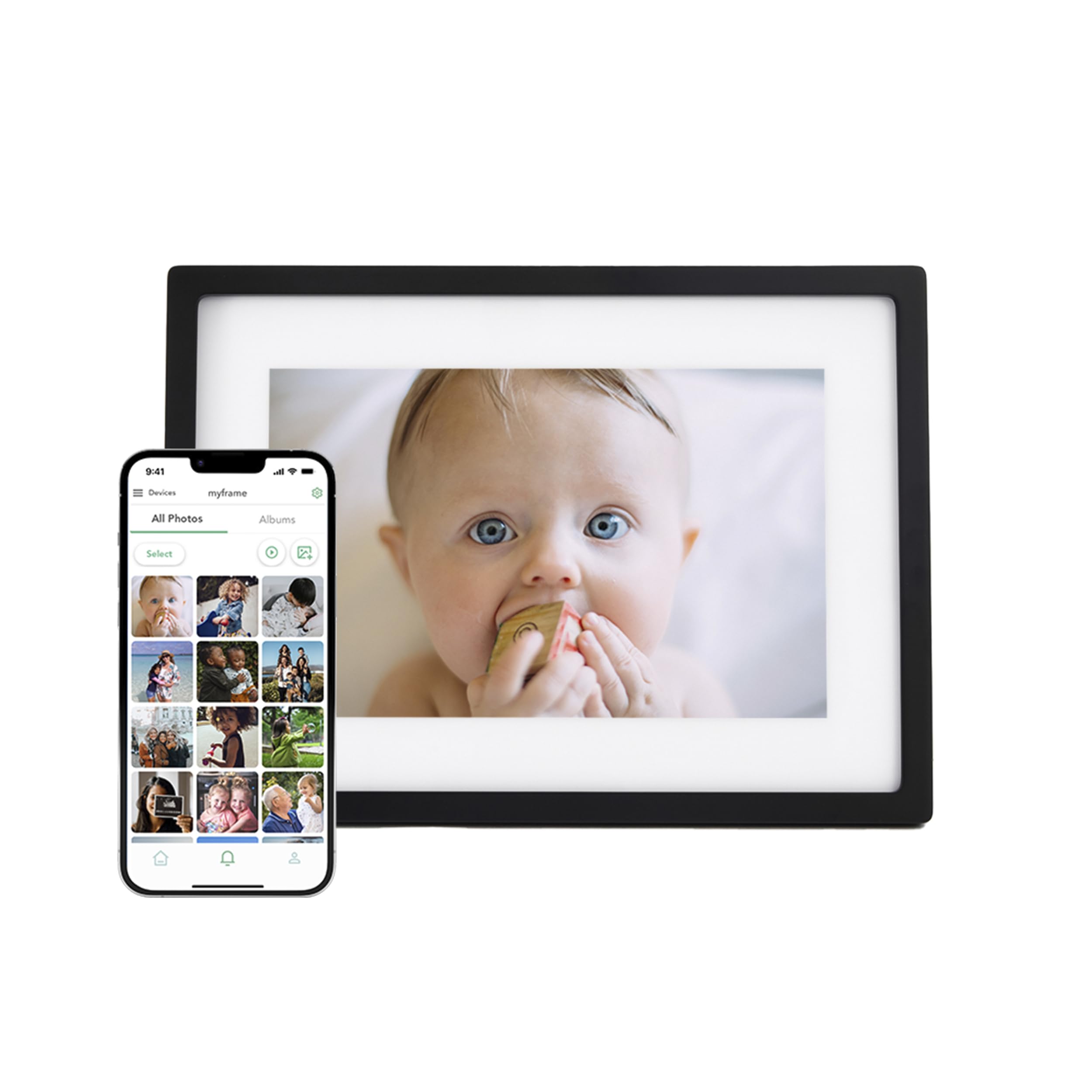 Skylight Frame: 10 inch WiFi Digital Picture Frame with Load from Phone Capability, Touch Screen Digital Photo Frame Display - Gift for Friends and Family