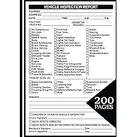Driver Vehicle Inspection Report Book: Comprehensive Detailed Daily Vehicle Inspection Checklist for Drivers and Truckers 200 Single Sided Sheets, ... Pages for Efficient Tracking and Reporting Driver Vehicle Inspection Report Book: Comprehensive Detailed Daily Vehicle Inspection Checklist for Drivers and Truckers 200 Single Sided Sheets, ... Pages for Efficient Tracking and Reporting Paperback