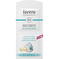 lavera, Anti Aging Face Mask ∙ Organic Jojoba, Aloe Vera & Coenzyme Q10 ∙ Vegan ✔ Organic Skin Care ✔ Natural & Innovative Cosmetics ✔ 10ml