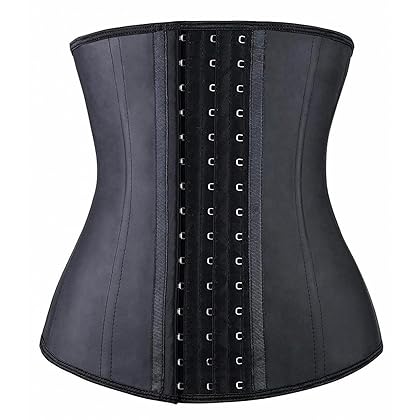 YIANNA Waist Trainer for Women Latex Underbust Waist Cincher Corset Sport Girdle Hourglass Body Shaper