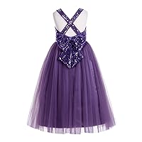 ekidsbridal Crossed Straps A-Line Junior Flower Girl Dresses Pageant Dress Ball Gown 177