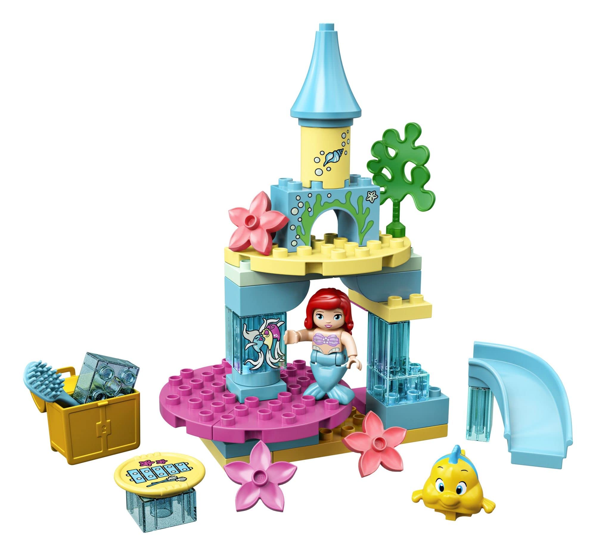 LEGO DUPLO Disney Ariel's Undersea Castle 10922 Imaginative Building Toy for Kids; Ariel and Flounder’s Princess Castle Playset Under The Sea (35 Pieces)