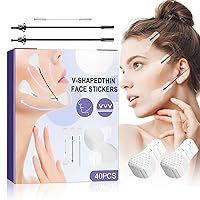 Face Lift Tape Invisible, Face Tape With 3 Lifting Strings Smooth Wrinkles, Facial Tape Lasting Lift Sagging Skin, Chin Tape Hide Double Chin, Makeup Tape Waterproof & Breathable (40 PCS)