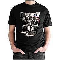 Obacle Men T Shirt, Skull T-Shirt Soft Cotton Short Sleeve Graphic Shirt