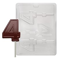 Cybrtrayd No. 4 Lolly Chocolate Candy Mold, No. 4 with Exclusive Cybrtrayd Copyrighted Chocolate Molding Instructions