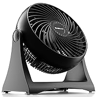 Air Circulator Portable Turbo Fan, 3 Speed Adjustable Desk fan Powers Cool Air-Waves Up To 25ft, Quiet Operating Fan For Bedroom, Made Of Durable Material, Great For Office & Living Room