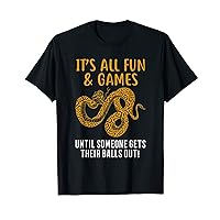 Funny Humorous Ball Python Reptile Animal Lover Herpetology T-Shirt
