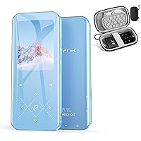 AGPTEK A09X MP3 Player with Carrying Case Blue