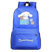 Anime Wear Resistant Backpack Cinnamoroll Classic Laptop Knapsack Large Capacity Canvas Bookbag
