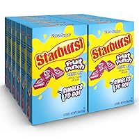 Starburst Singles To Go Powdered Drink Mix, Fruit Punch, Sugar-Free Drink Powder, Just Add Water,6 count (Pack of 12)