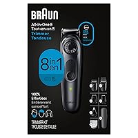 All-in-One Style Kit Series 5 5471, 8-in-1 Trimmer for Men with Beard Trimmer, Body Trimmer for Manscaping, Hair Clippers & More, Ultra-Sharp Blade, 40 Length Settings, Waterproof