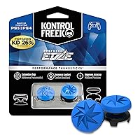 KontrolFreek FPS Freek Edge for PlayStation 4 (PS4) and PlayStation 5 (PS5) | Performance Thumbsticks | 1 High-Rise Convex, 1 Low-Rise Convex | Blue