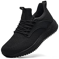 KPP Men's Walking Shoes Sneakers - Running Tennis Athletic Shoes for Workout Gym Jogging Slip on Lightweight Breathable Memory Foam Casual Sneakers
