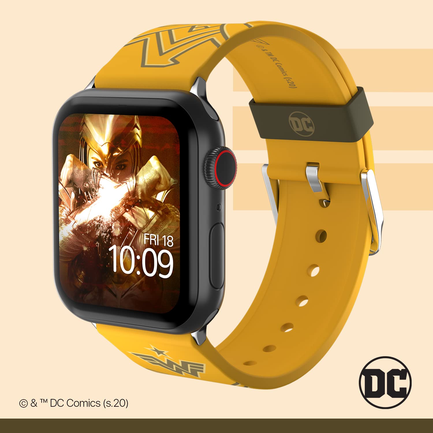 DC Comics - Wonder Woman 1984 Smartwatch Band – Officially Licensed, Compatible with Every Size & Series of Apple Watch (watch not included)