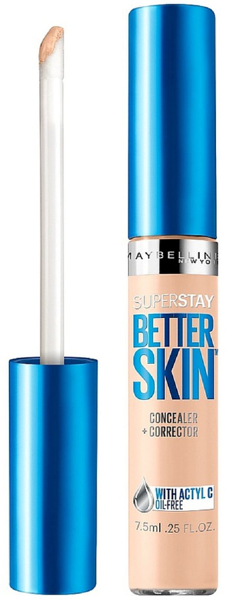 Maybelline New York Superstay Better Skin Concealer + Corrector, Light 0.25 Ounce