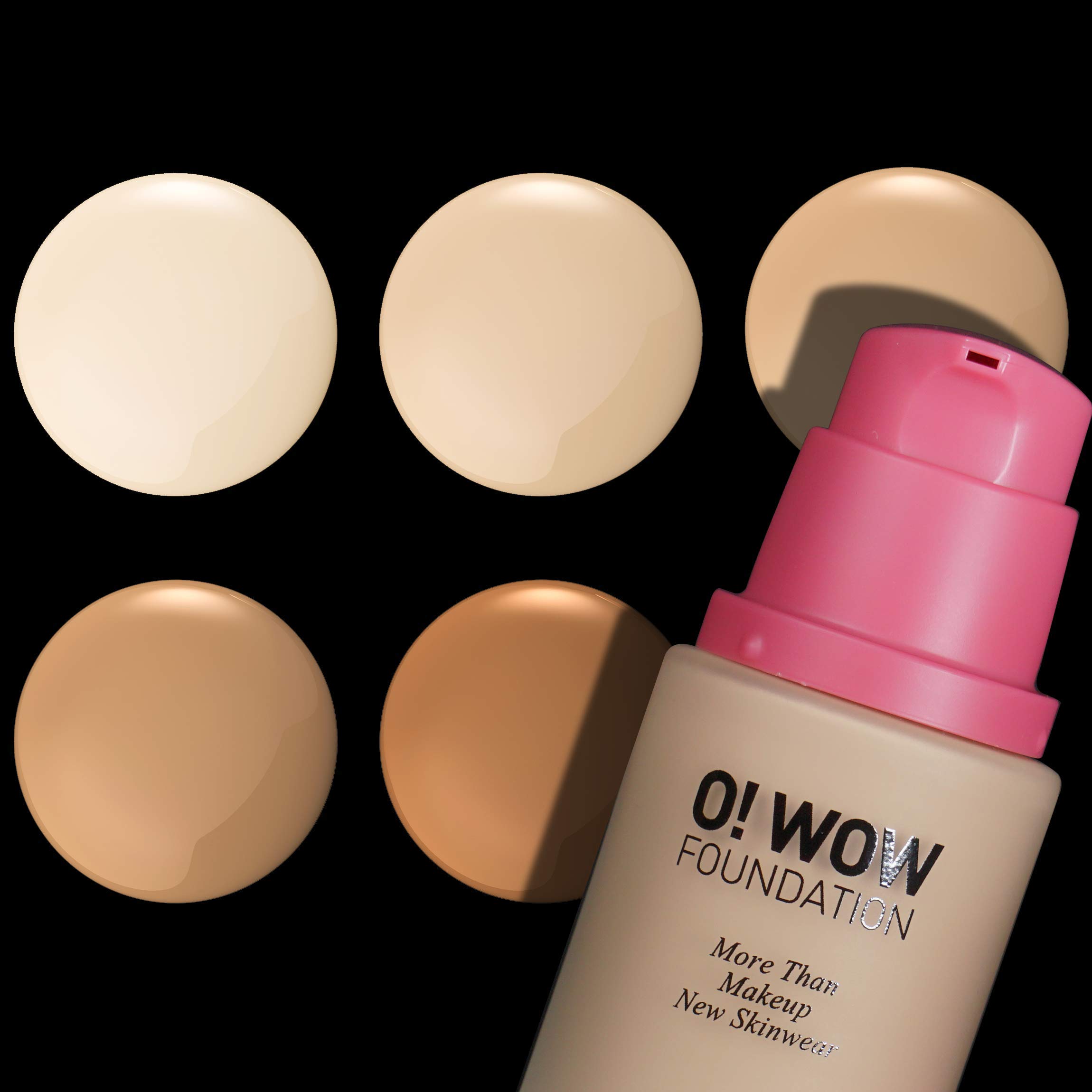 CAILYN O! Wow Foundation & Deluxe Mineral Blush Powder (Mb1) Set, WOW-1 BIRCH