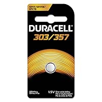Duracell D303357PK Button Cell Silver Oxide Calculator/Watch Battery 303/357 1.5V 1/EA