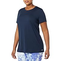 Amazon Essentials Women's Tech Stretch Short-Sleeve Crewneck T-Shirt-Discontinued Colors, Multipacks