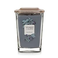 Yankee Candle Elevation Collection with Platform Lid Dark Berries Scented Candle, Large 2-Wick, 80 Hour Burn Time