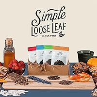 Simple Loose Leaf Tea Subscription Box - 4 Loose Leaf Teas, Curated Monthly Premium Hand Packaged Tea Blends - Loose Leaf Tea : Green Tea