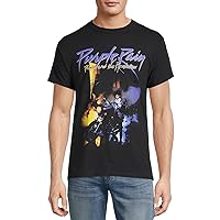 Prince Men's Purple Rain Revolution Graphic T-Shirt (Black)