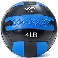 JFIT Soft Wall Medicine Ball, 4 LB, Blue/Black