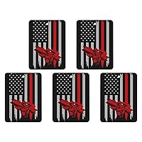Ironworker American Flag Car Aromatherapy Tablets 5 Pcs Hanging Car Air Fresheners for Car Home Bathroom Wardrobe Square
