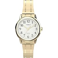 Timex Women's Easy Reader 25mm Watch - Gold-Tone Expansion Band White Dial Gold-Tone Case