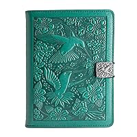 Oberon Design Premium Leather Protective Cover for New Kindle 11th Generation 2022 Release, Hummingbirds
