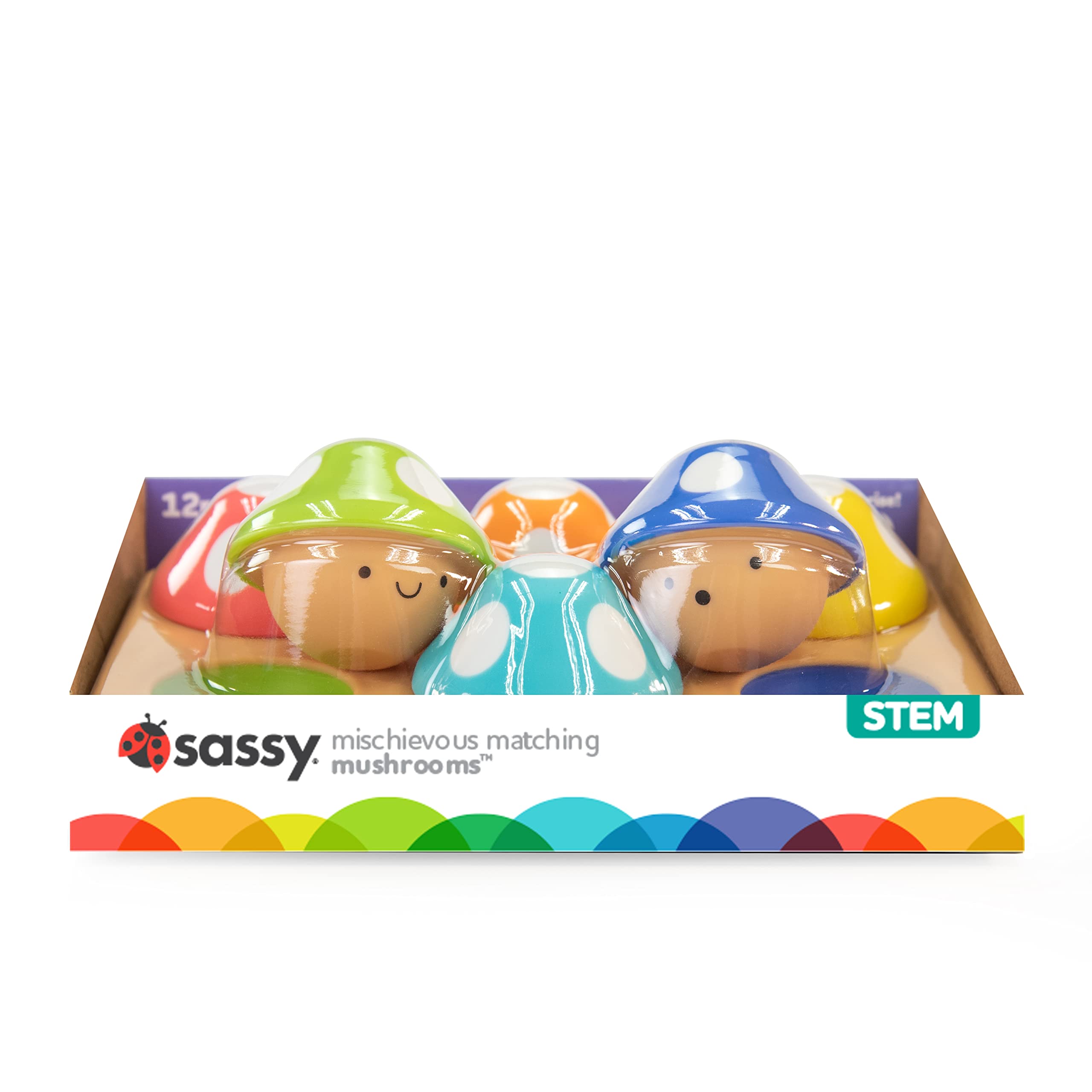 SASSY Mischievous Matching Mushrooms Toy