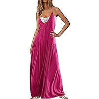 Long Dresses for Women Casual Bohemian Dress Flowy Boho Floral Beach 2024, S XL