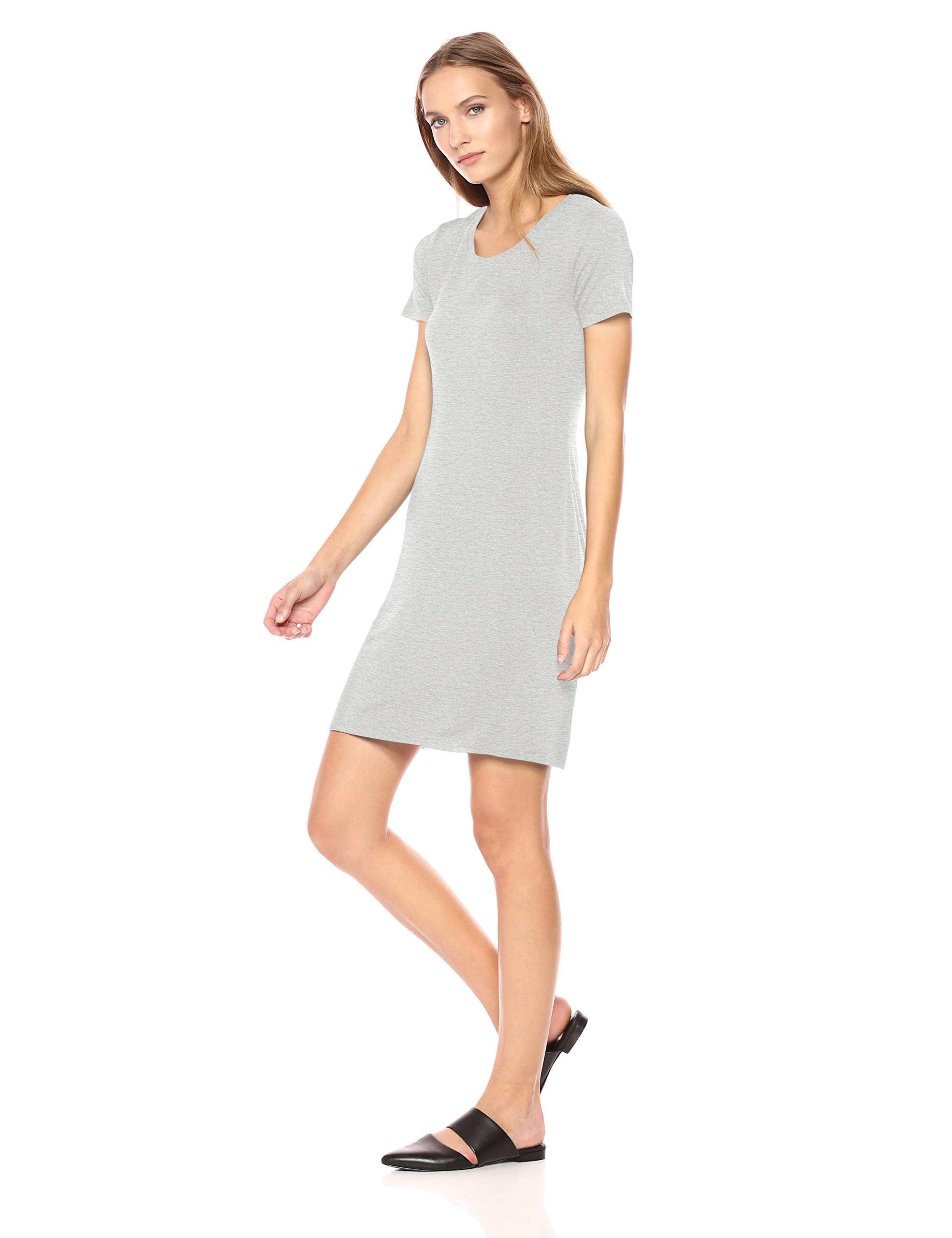 Daily Ritual Women's Jersey Standard-Fit Short-Sleeve Scoopneck T-Shirt Dress