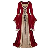 Haorugut Renaissance Dress Women Medieval Dress Renaissance Costumes for Women Fairy
