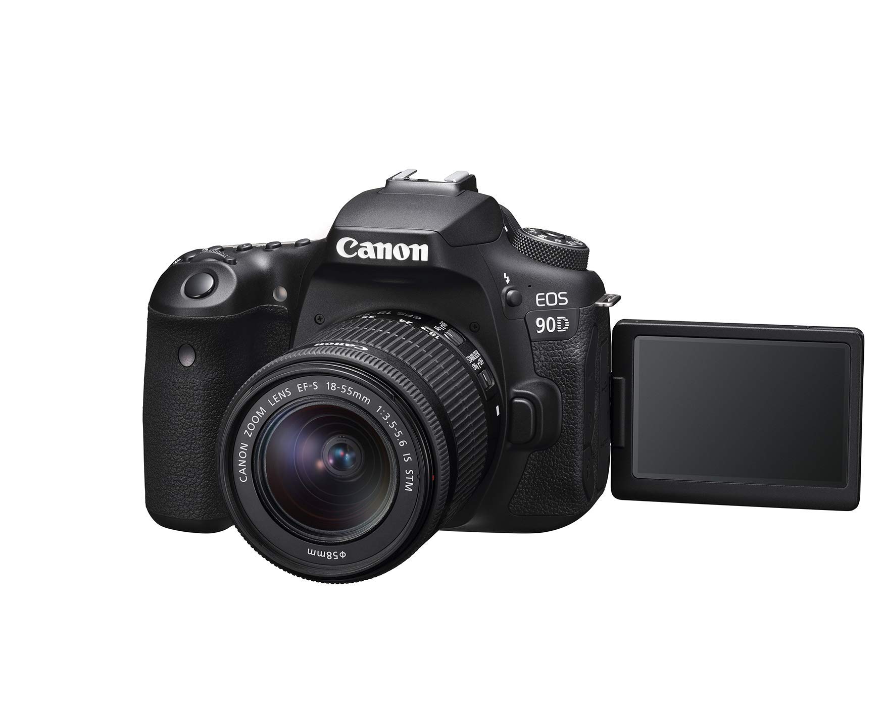 Canon 90D Digital SLR Camera with 18-55 is STM Lens (Renewed)