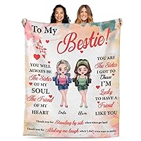 Personalized Blanket for Best Friend Birthday Gifts Bestie Blanket 60
