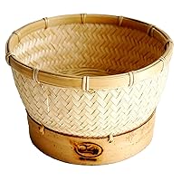 Inner Sticky Rice Steamer Cooking Bamboo Basket for Insert in Rice Cooker (Basket Diameter 7