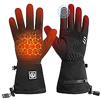 Heated Glove Liners for Men Women,Rechargeable Electric Battery Heating Riding Ski Snowboarding Hiking Cycling Hunting Thin Gloves Hand Warmer