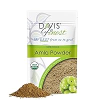 Davis Finest Amla Powder for Hair Growth, Volumizing Powder Shine Conditioner for Fine Dry Damaged Frizzy Thin Hair – Natural Beauty Skincare Face Mask 100g