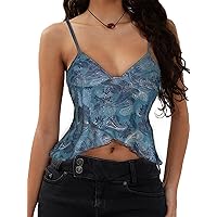 Camisole for Women Y2K Crop Top Sexy Spaghetti Strap Sleeveless Cami Top Halter Top Backless Sexy Summer Tops for Women