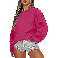 ZunFeo Sweatshirt for Womens Fashion Casual Long Sleeve Top Crewneck Oversized Pullover Hoodie Y2k Fashion Clothes 2023