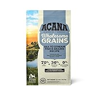 Wholesome Grains Dry Dog Food, Sea to Stream, Saltwater and Freshwater Fish & Grains Recipe, 22.5lb