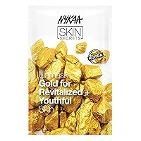 Nykaa Naturals Skin Secrets Bubble Sheet Mask - Improves Skin Elasticity and Increases Moisture Retention - Reduces Puffiness and Redness - Leaves Your Skin Feeling Fresh and Clean - Gold - 0.67 oz