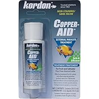 KORDON Copper-AID External Parasite Treatment for Aquarium Fish – Cures Ich, Velvet, and Parasites on Freshwater and Saltwater Fish, 2-Ounces, 1 Count (Pack of 1)