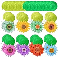 30Pcs Spring Flower Hanging Swirl Sunflower Summer Themed Birthday Party Decorations for Shower Wedding Office Classroom Bedroom Home Ceiling Wall Party Supplies