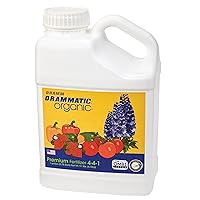 Dramm Drammatic® Organic™ Premium Fertilizer 4-4-1, Hydrolyzed Liquid Fish Fertilizer, for Vegetables, Flowers, and Fruits, 1 Gallon, OMRI Listed, 1 Gallon