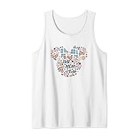 Disney Minnie Mouse Best Mom Ever Icon Flowers Mother’s Day Tank Top