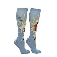 Crazy Dog T-Shirts Cute and Funny Compression Socks For Women And Men Sarcastic Unisex Socks with Funny Sayings