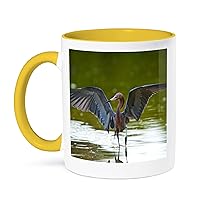 3dRose Florida, Sanibel Island, Ding Darling, Egret hunting - Mugs (mug_230435_8)