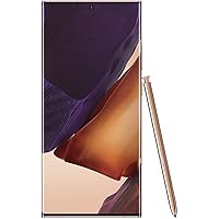Galaxy Note 20 Ultra 5G Cell Phone, Factory Unlocked Android Smartphone, 128GB, S Pen Included, Mobile Gaming, 6.9” Infinity-O Display Screen, Long Battery Life, US Version, Mystic Bronze